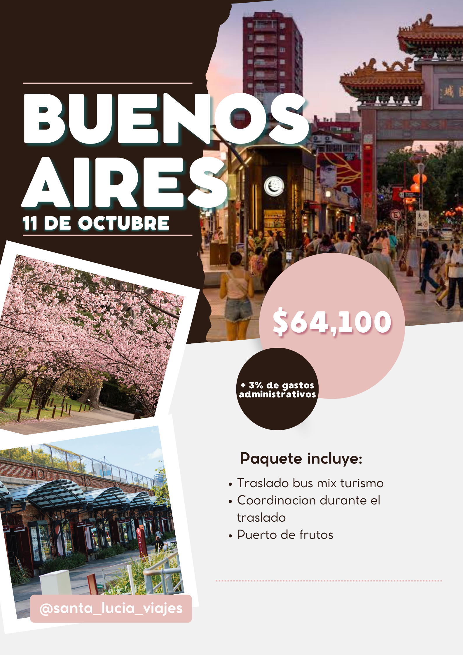 Copia de Poster destino turístico dinámico multicolor - 1